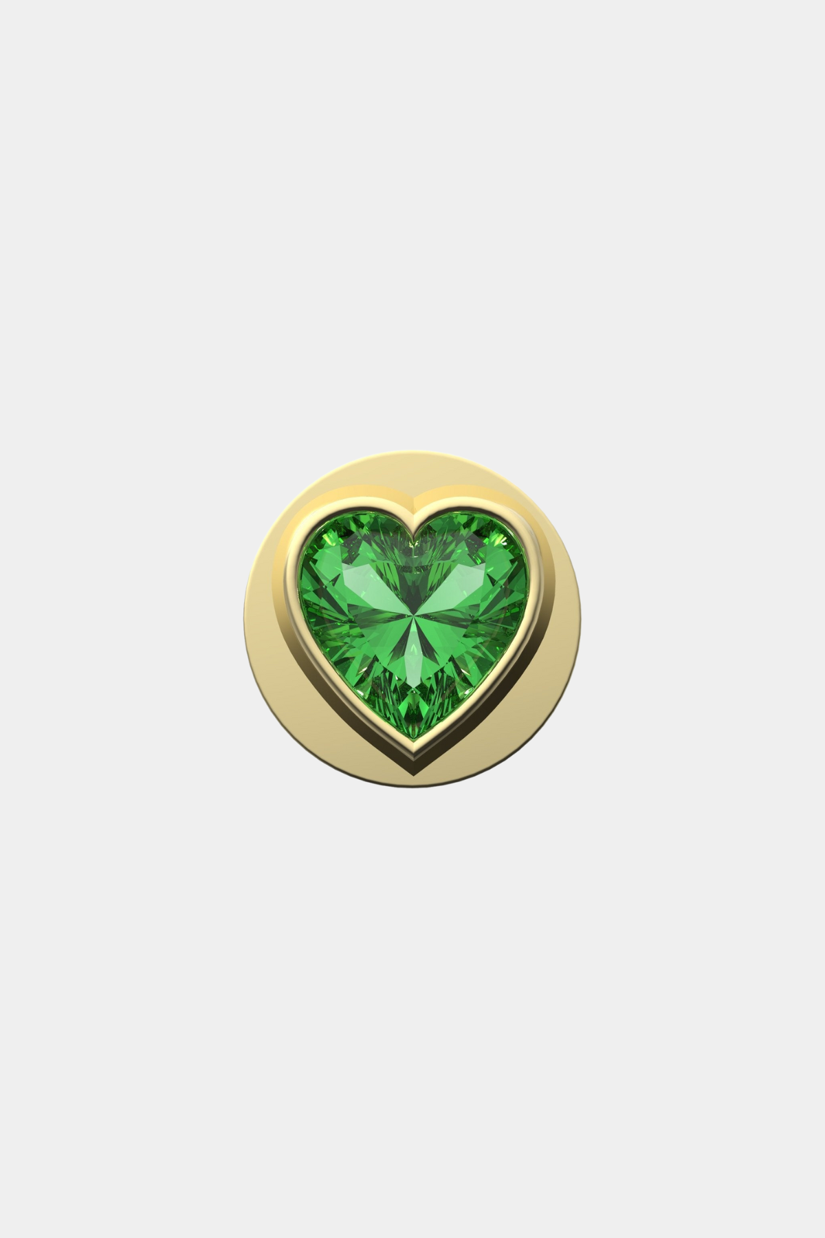 Fancy Green Heart IT Charm