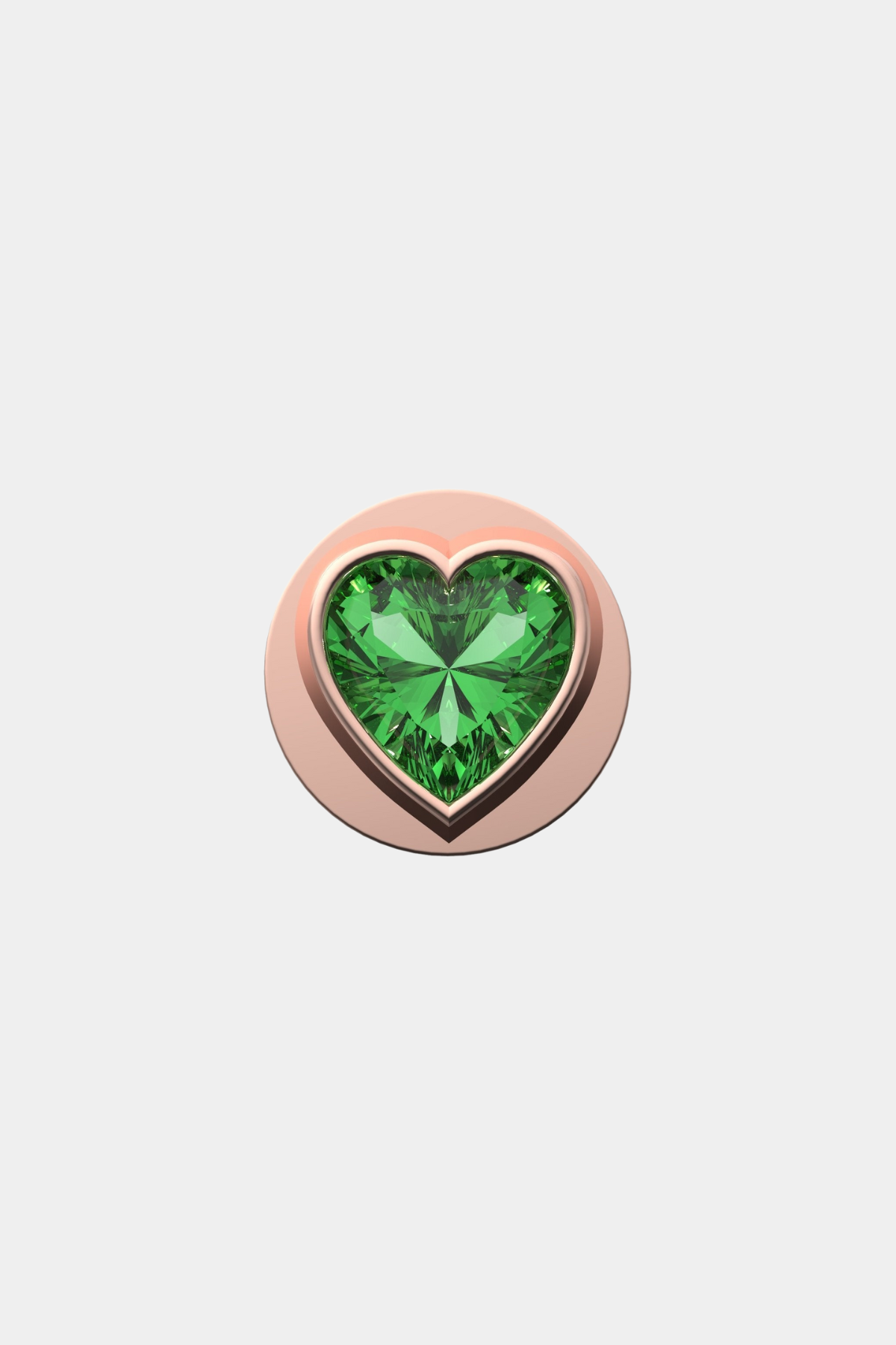 Fancy Green Heart IT Charm