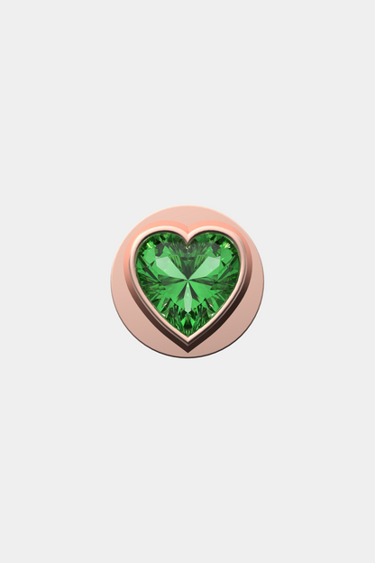 Fancy Green Heart IT Charm