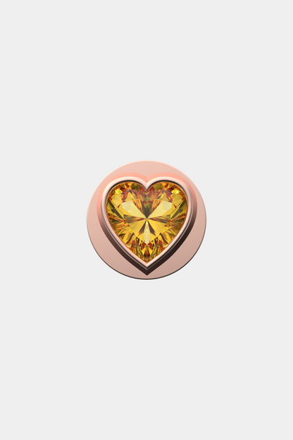 Fancy Yellow Heart IT Charm