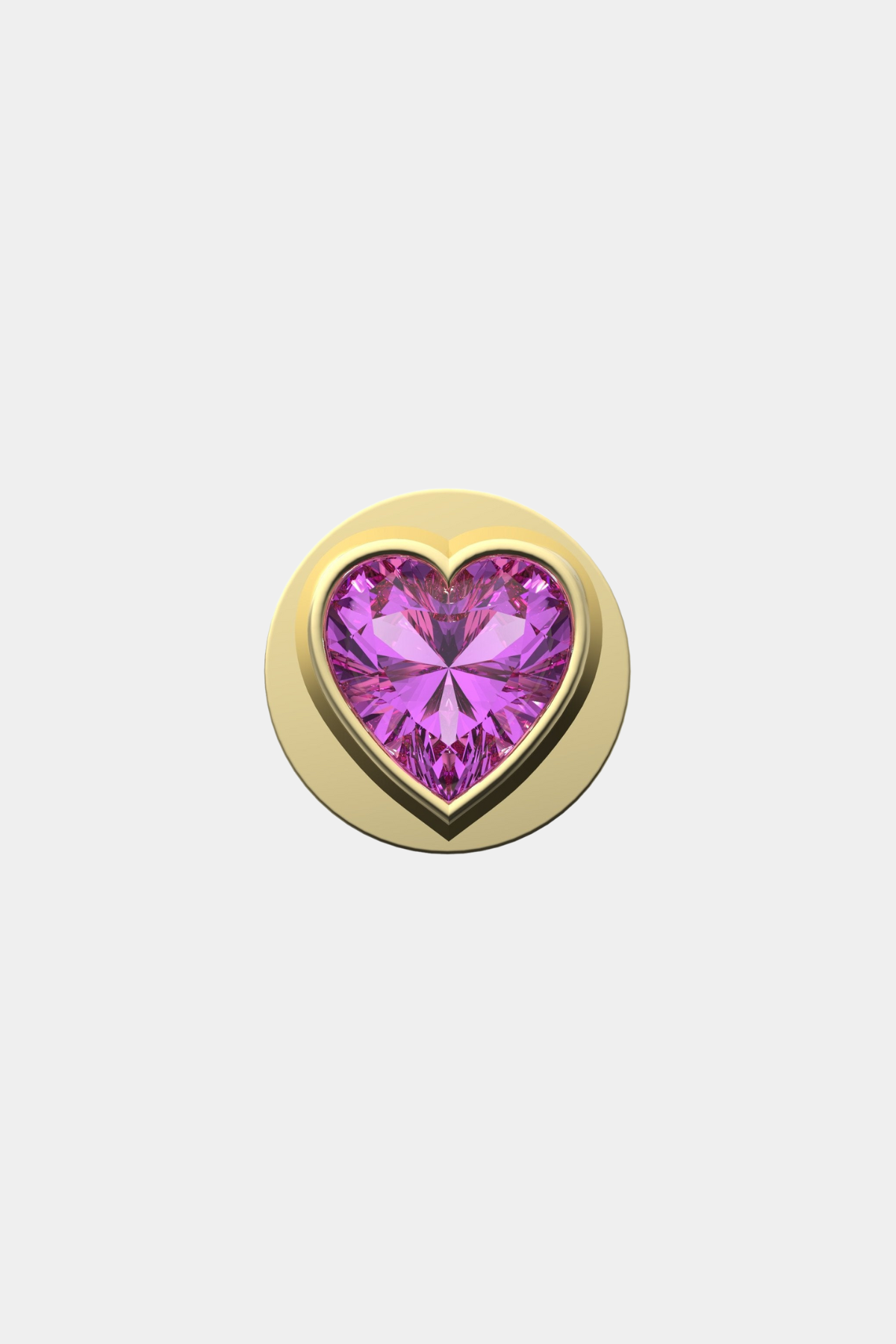 Fancy Pink Heart IT Charm