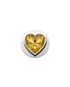 Fancy Yellow Heart IT Charm