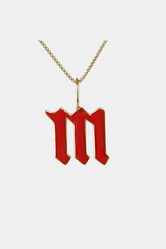 Enamel Gothic Letter