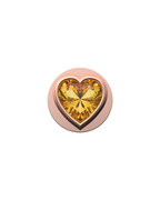 Fancy Yellow Heart IT Charm