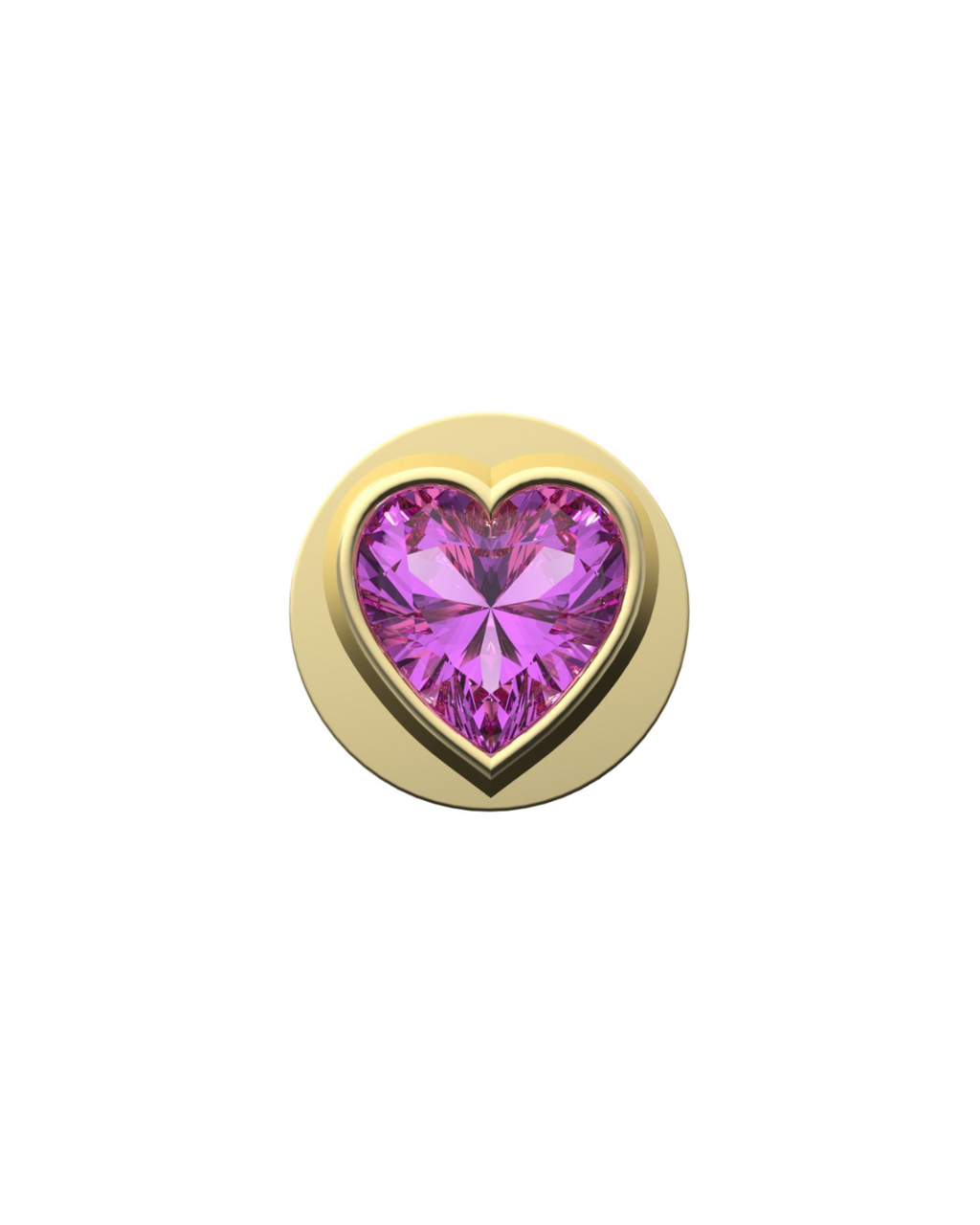 Fancy Pink Heart IT Charm