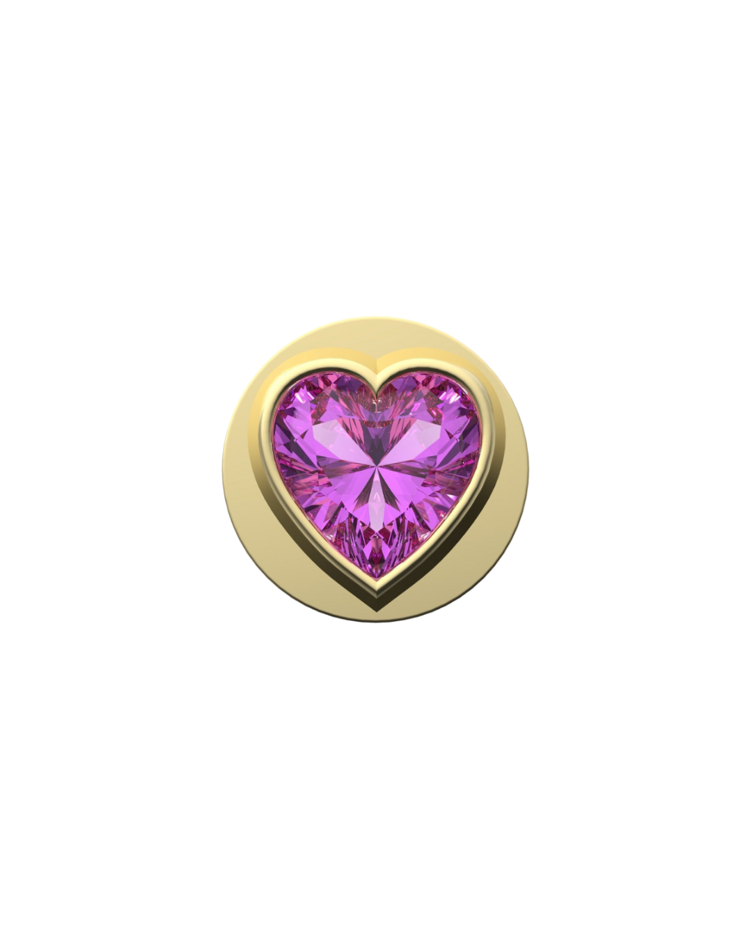Fancy Pink Heart IT Charm