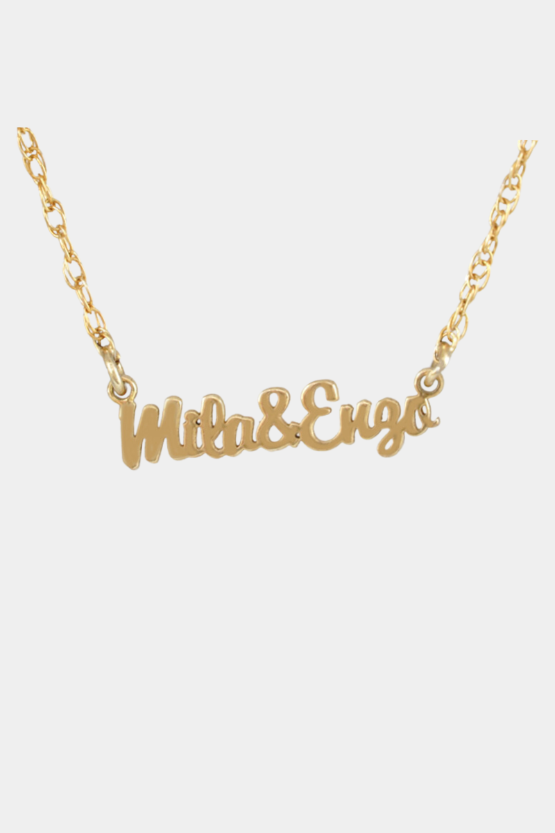 Couple Name Necklace