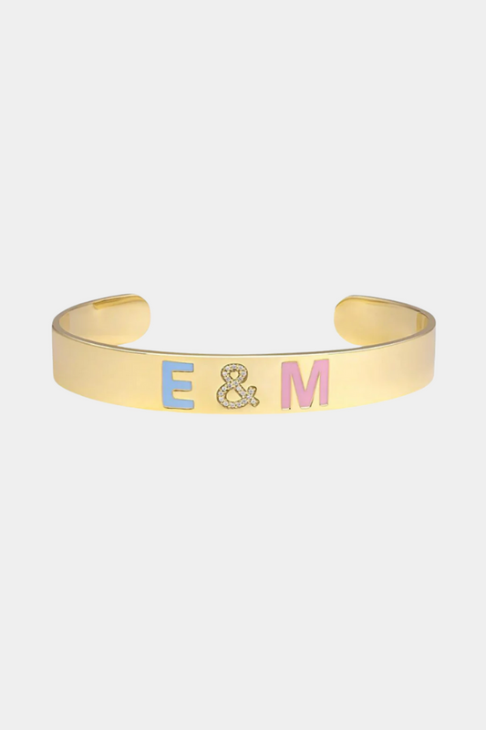 Enamel Name Cuff