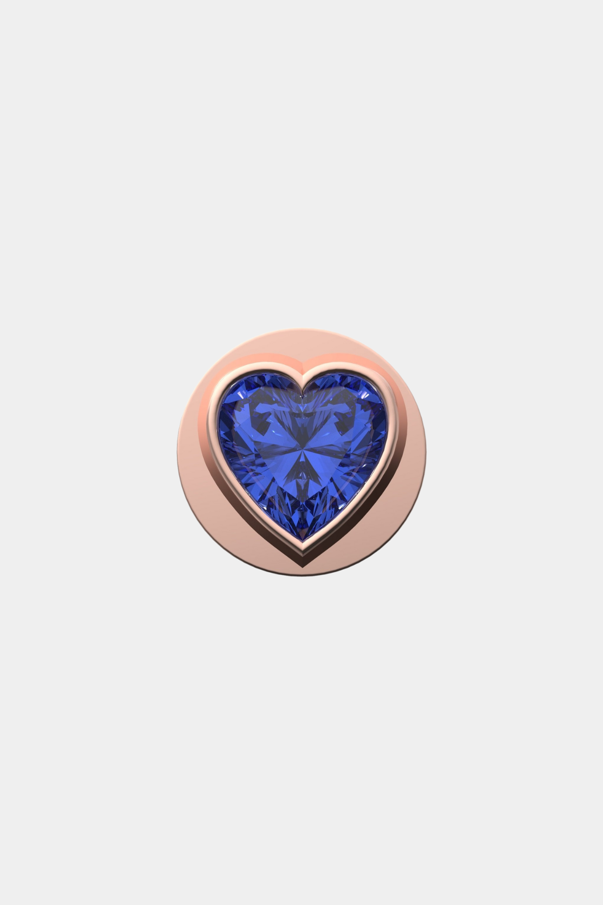 Fancy Blue Heart IT Charm