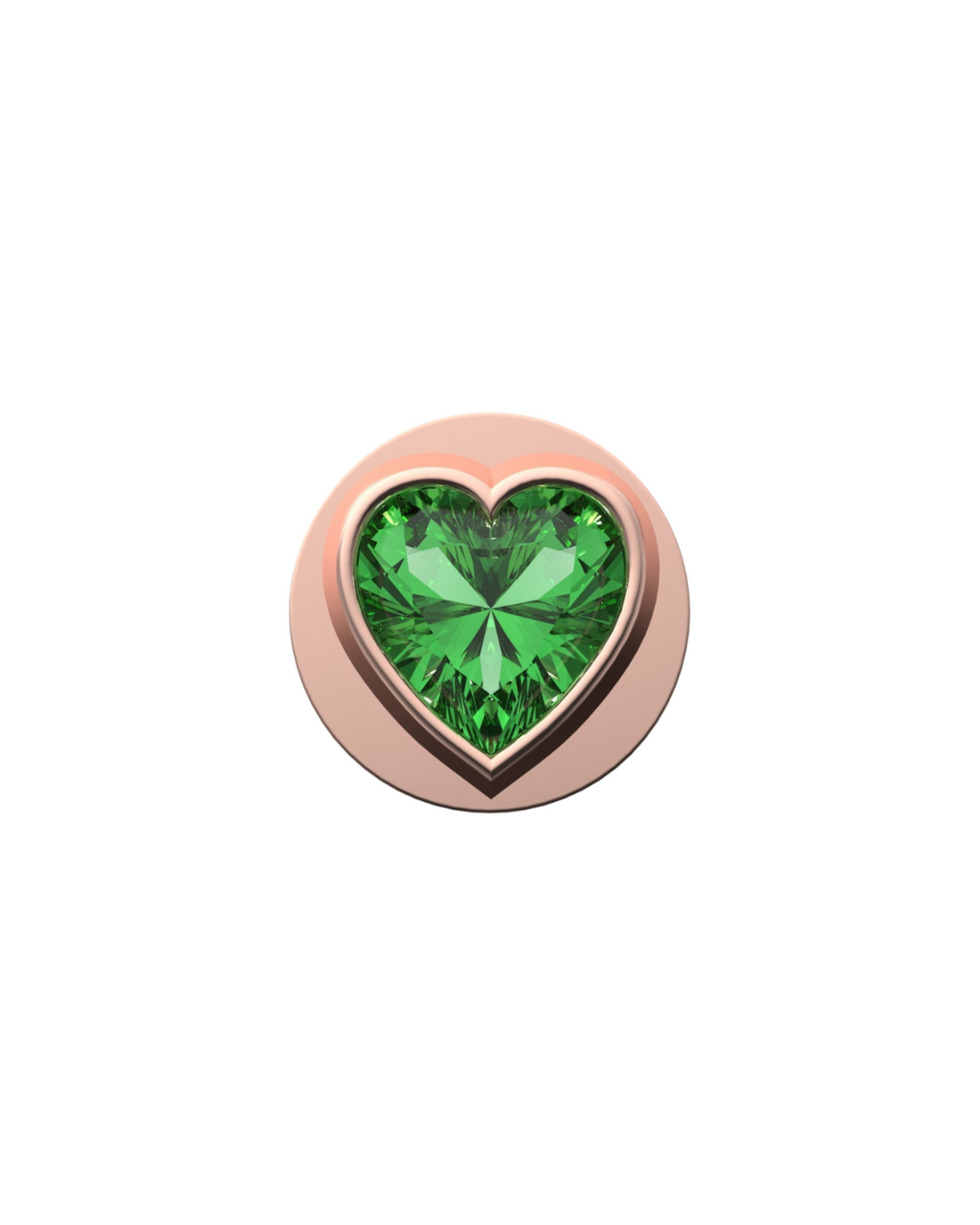 Fancy Green Heart IT Charm