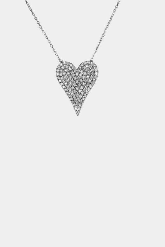 Pave Heart Necklace