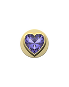 Fancy Purple Heart IT Charm