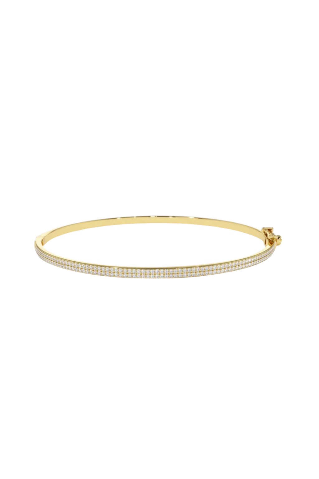 Double Pave Bangle