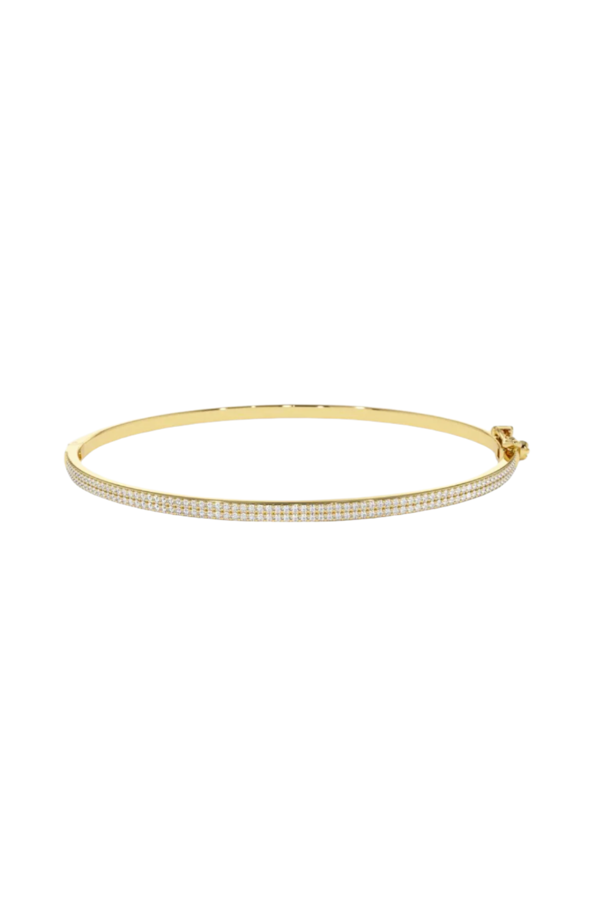 Double Pave Bangle