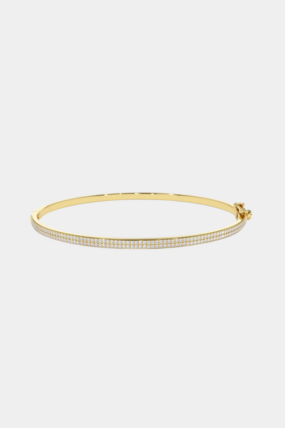 Double Pave Bangle