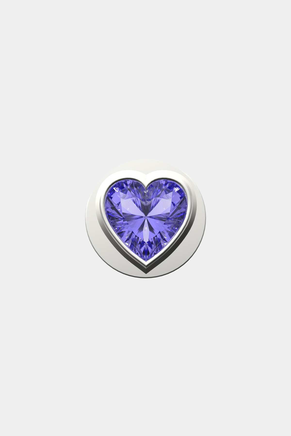 Fancy Purple Heart IT Charm