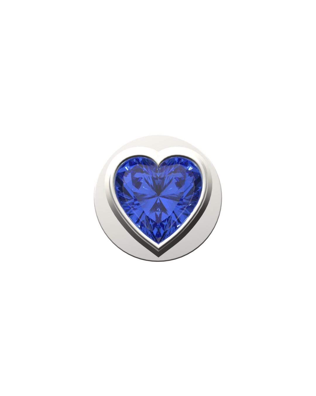 Fancy Blue Heart IT Charm