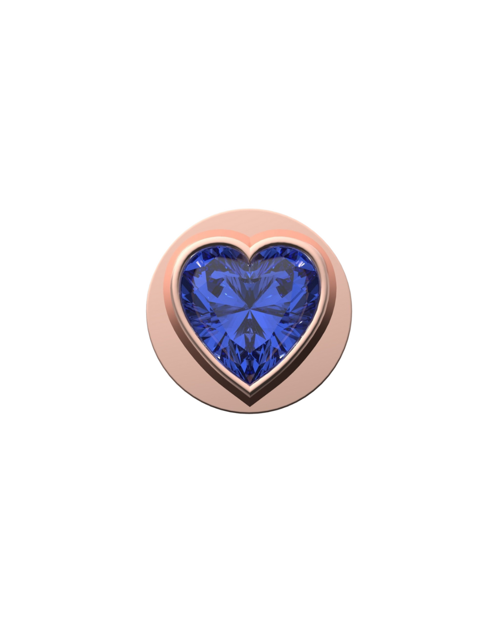 Fancy Blue Heart IT Charm