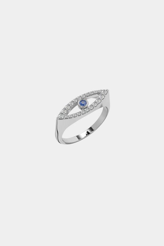 14K Evil Eye Ring