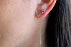 Diamond Initial Earring