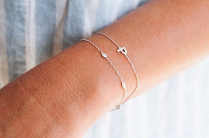 Diamond Initial Bracelet