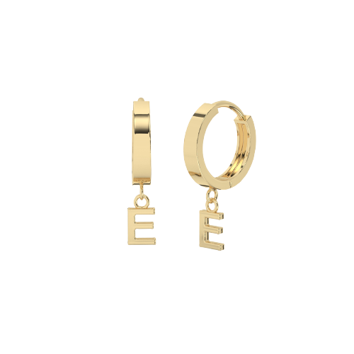 Drop Initial Gold Huggie