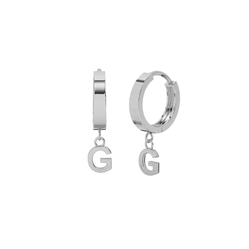 Drop Initial Gold Huggie