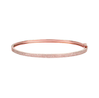 Triple Row Diamond Bangle