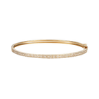 Triple Row Diamond Bangle