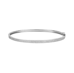 Triple Row Diamond Bangle