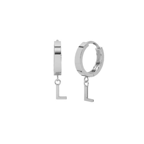 Drop Initial Gold Huggie