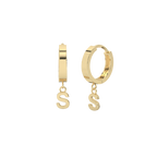 Drop Initial Gold Huggie