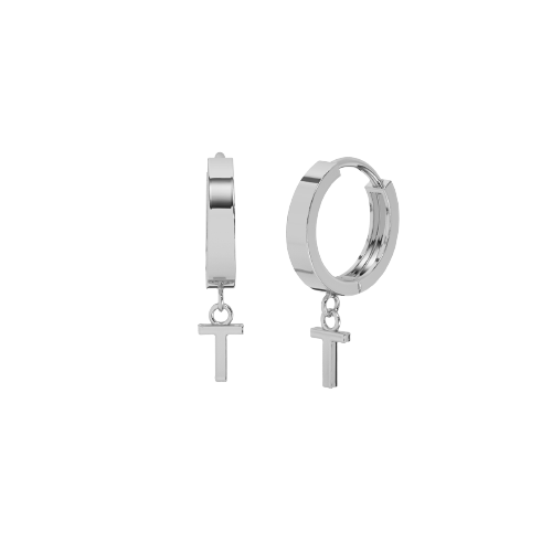 Drop Initial Gold Huggie