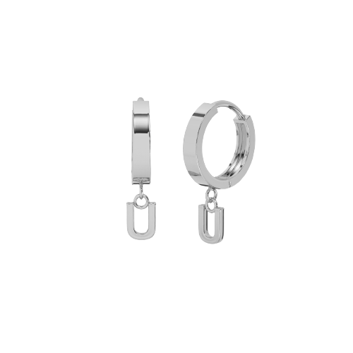 Drop Initial Gold Huggie