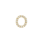 Diamond Initial Earring