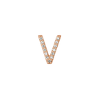 Diamond Initial Earring