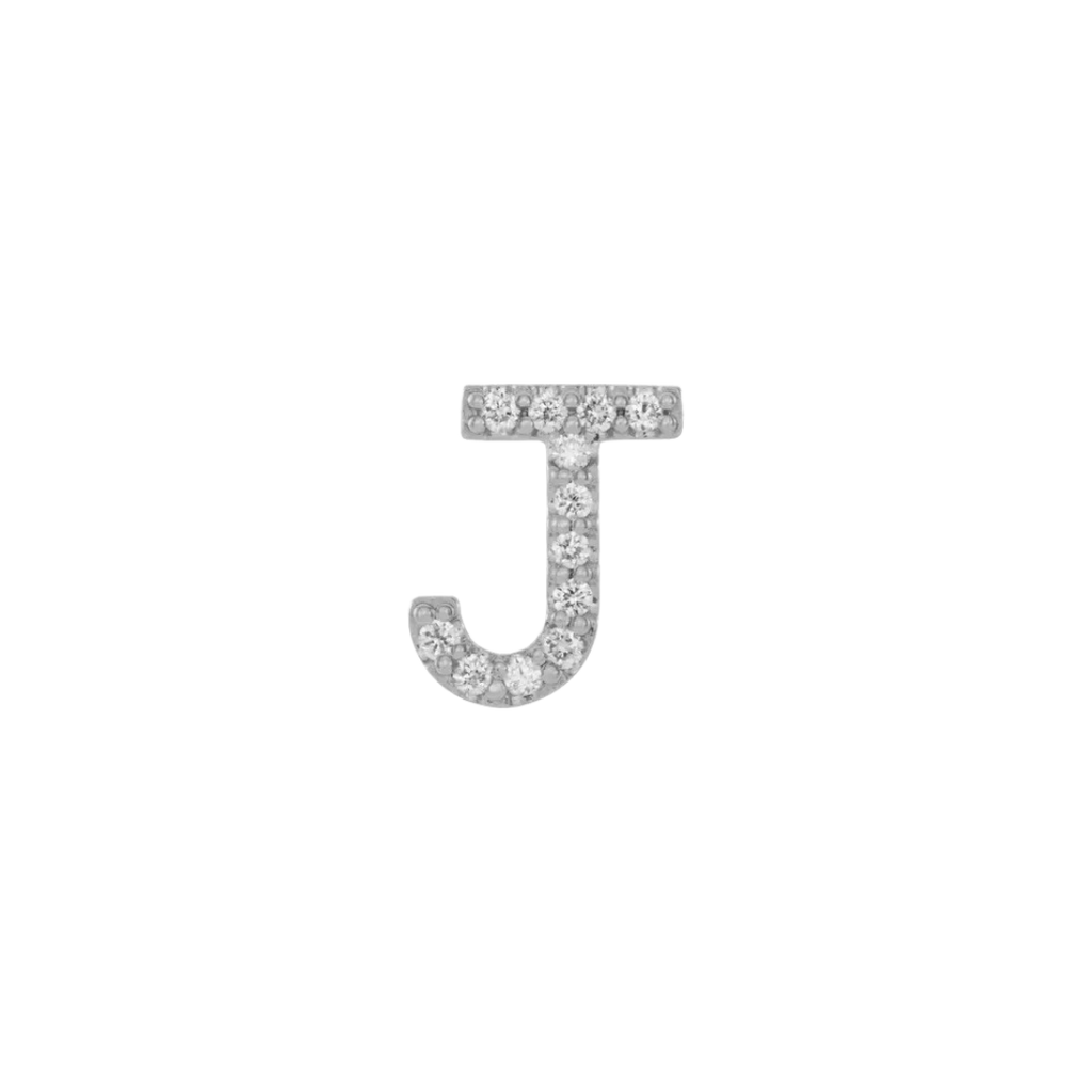 Diamond Initial Earring