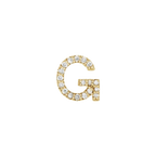 Diamond Initial Earring
