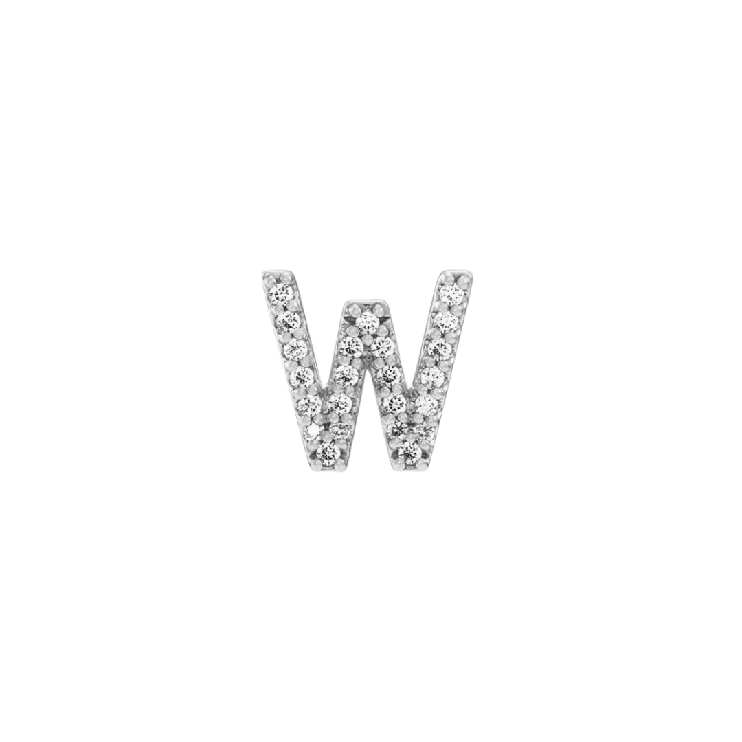 Diamond Initial Earring