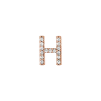 Diamond Initial Earring