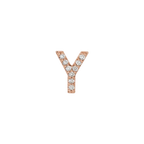 Diamond Initial Earring