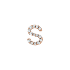 Diamond Initial Earring