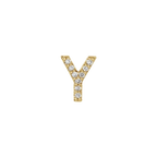 Diamond Initial Earring