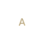 Diamond Initial Earring