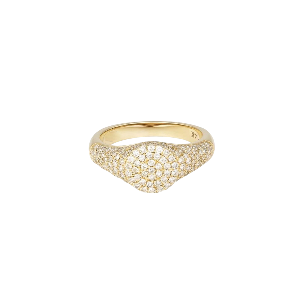 Pave Signet Ring