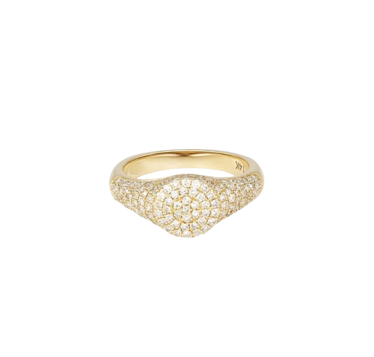 Pave Signet Ring