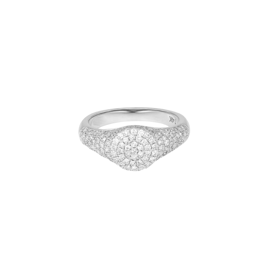 Pave Signet Ring