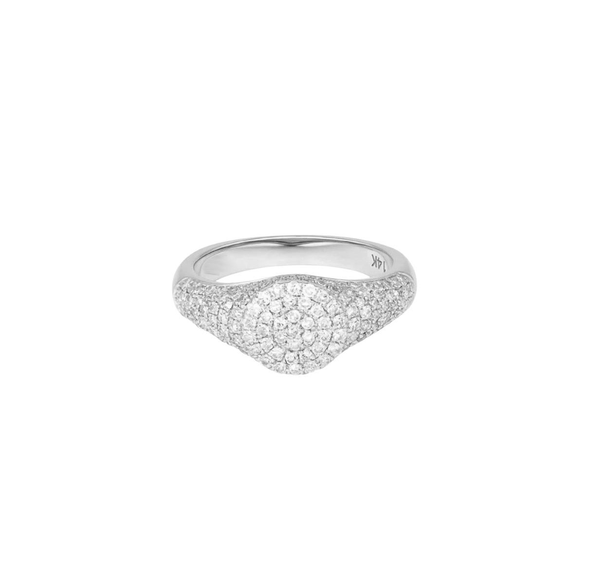 Pave Signet Ring