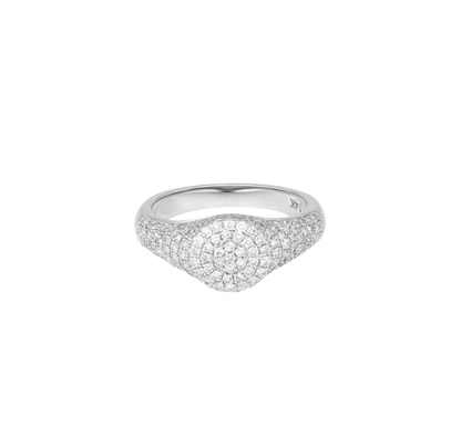 Pave Signet Ring