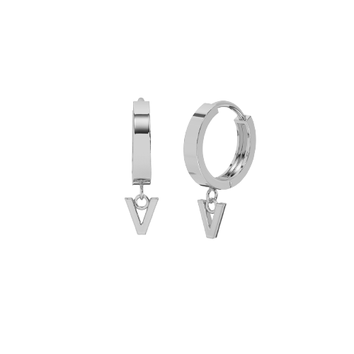 Drop Initial Gold Huggie